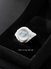 Load image into Gallery viewer, 天鐵925純銀戒指 Giebon Meteorite Silver Ring