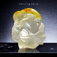 Load image into Gallery viewer, 黃膠花月狐擺設 Yellow Hematite Quartz