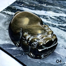 Load image into Gallery viewer, 金曜石貔貅擺設 Golden Obsidian Brave Troops