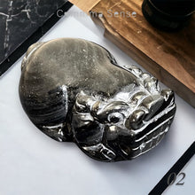 Load image into Gallery viewer, 銀曜石貔貅擺設 Silver Obsidian Brave Troops