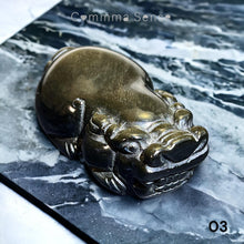 Load image into Gallery viewer, 金曜石貔貅擺設 Golden Obsidian Brave Troops