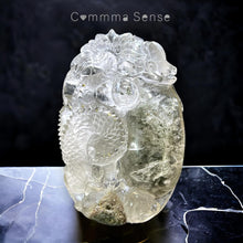 Load image into Gallery viewer, 綠幽靈黃銅礦龍鼠三合元寶擺設 Phantom Crystal - The Caving of Dragon and Mouse