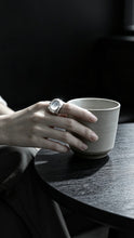 Load image into Gallery viewer, 天鐵925純銀戒指 Giebon Meteorite Silver Ring