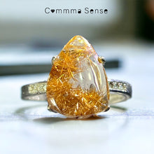 Load image into Gallery viewer, 銅髮晶銀戒指 Copper Rutilated Quartz Silver Ring