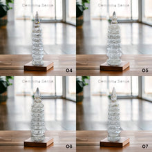 Load image into Gallery viewer, 白水晶文昌塔 Rock Quartz Chinese WenChang Tower