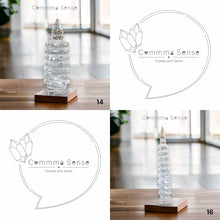 Load image into Gallery viewer, 白水晶文昌塔 Rock Quartz Chinese WenChang Tower