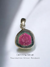 Load image into Gallery viewer, 西瓜碧璽925純銀吊墜 Tourmaline Silver Pendant