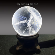 Load image into Gallery viewer, 透體藍針白水晶球 Rock Crystal Ball