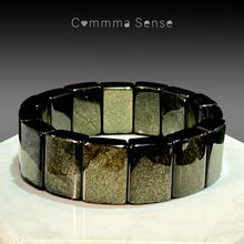 Load image into Gallery viewer, 金曜石鈪形手鏈 Golden Obsidian Bracelet