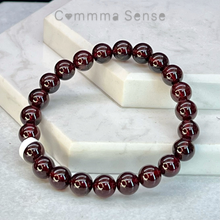 Load image into Gallery viewer, 酒紅色紅石榴手鏈 Garnet Bracelet