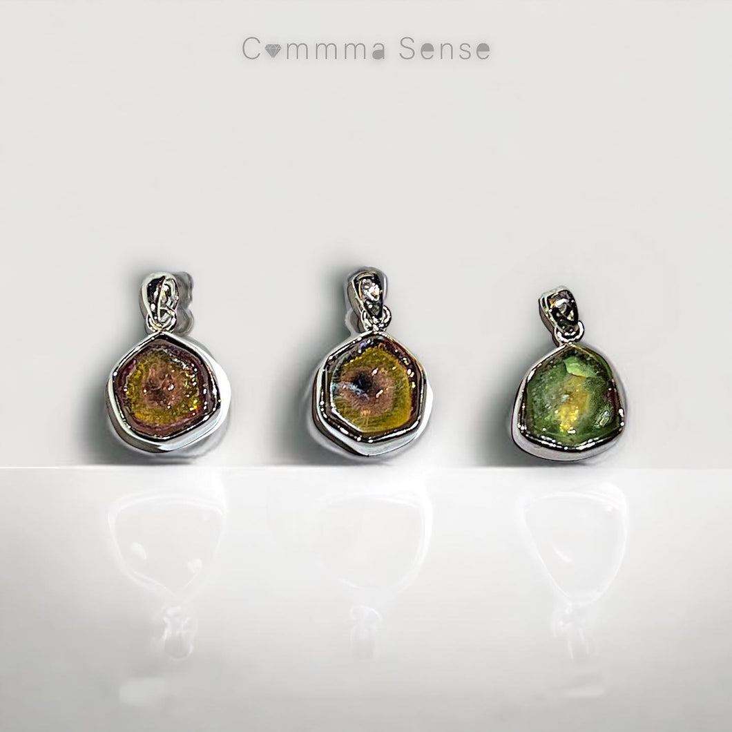 碧璽925純銀吊墜 Tourmaline with silver Pendant