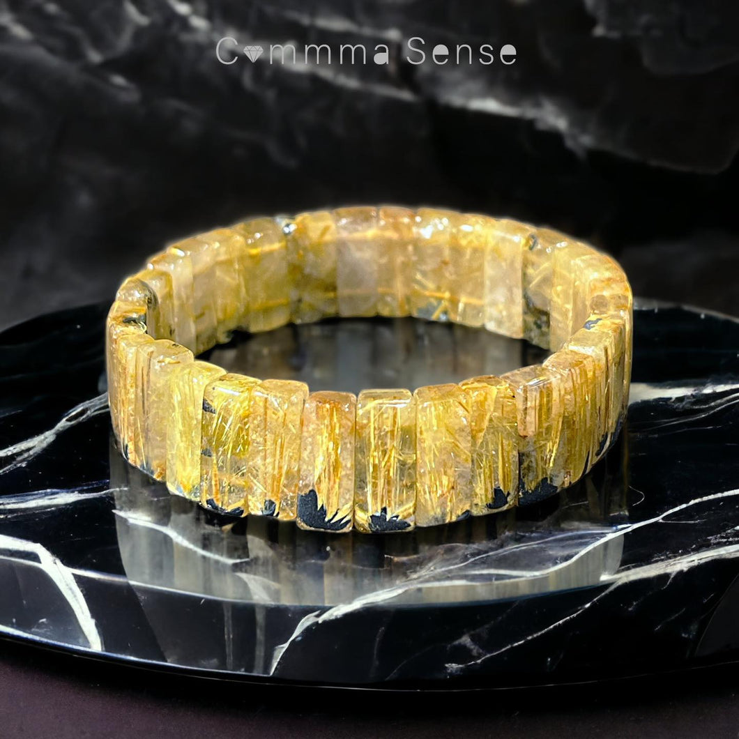 鈦晶鈪形手鏈 Rutilated Quartz Bracelet