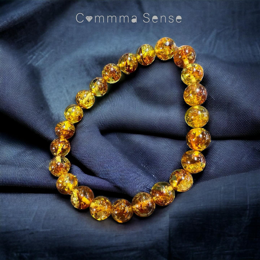 花珀手鏈 Piebald Amber Bracelet