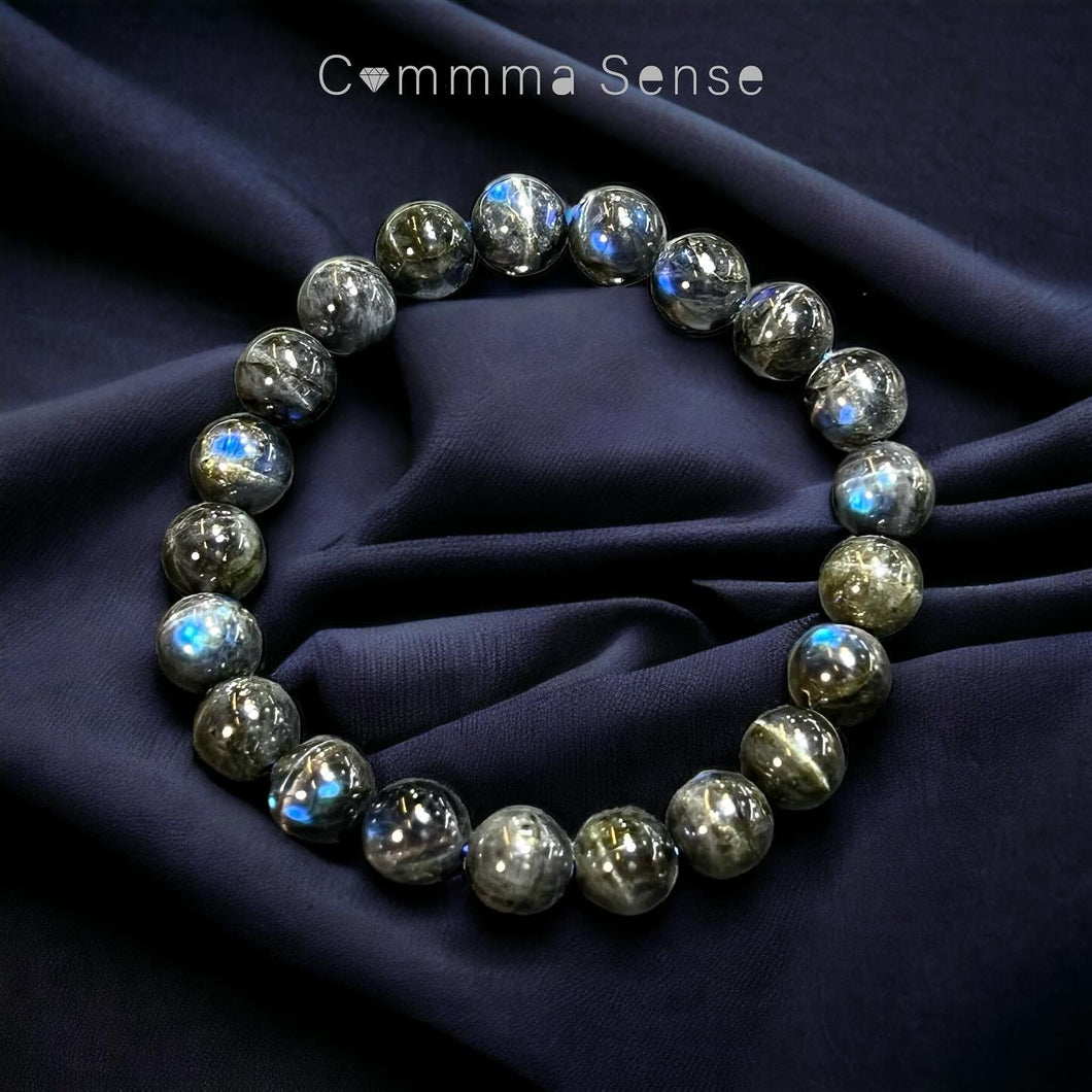 貓眼藍光黑拉長石手鏈 Labradorite Bracelet