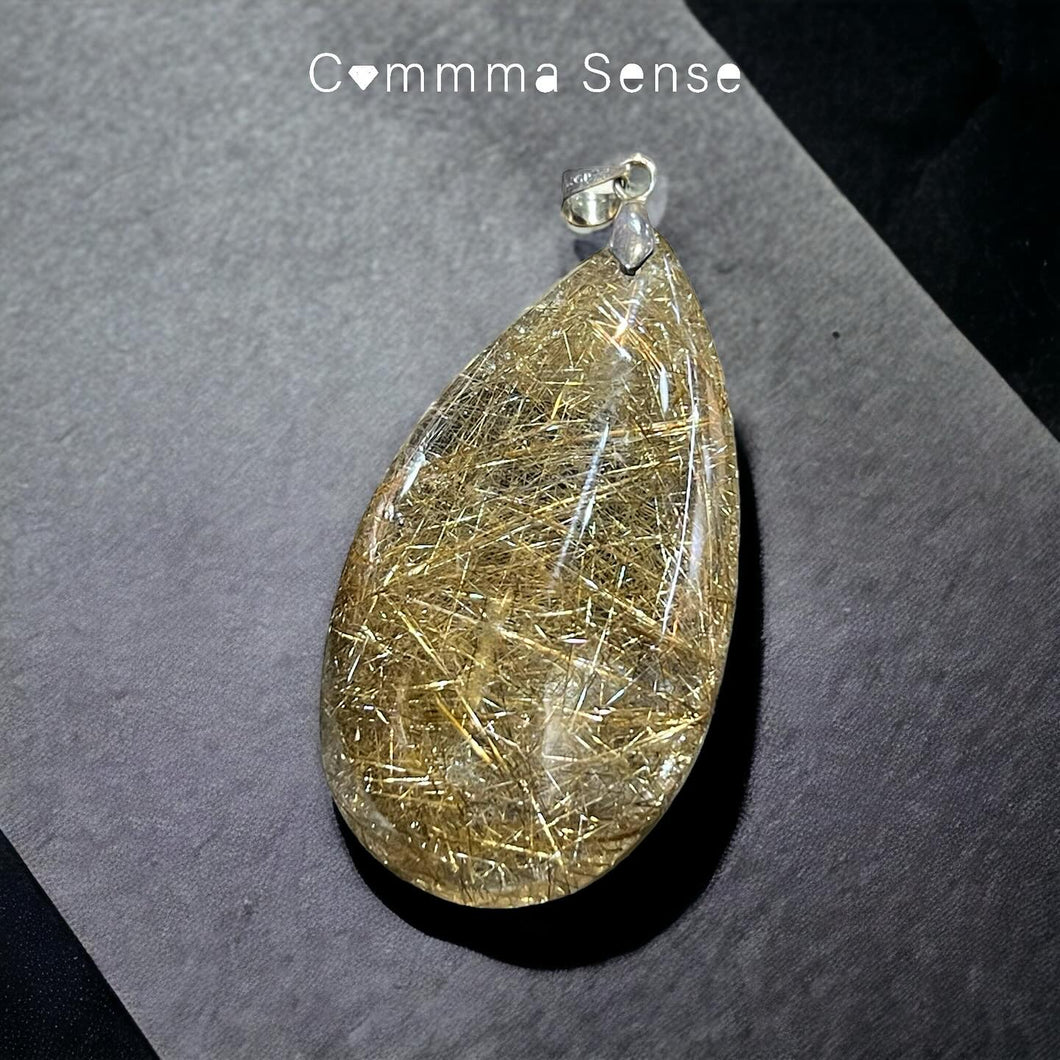 魔鬼髮晶吊墜 Rutilated Quartz Silver Pendant