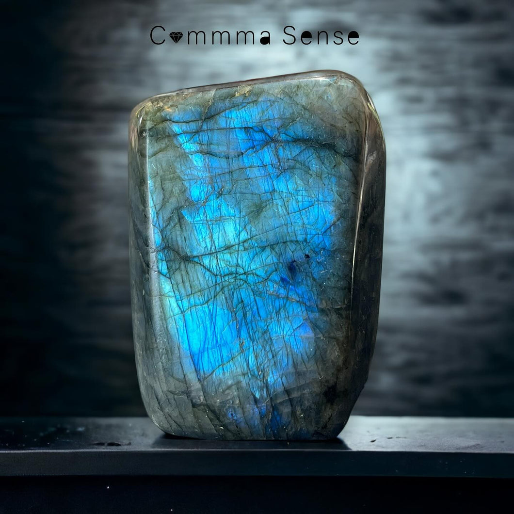 藍光拉長石擺設 Labradorite