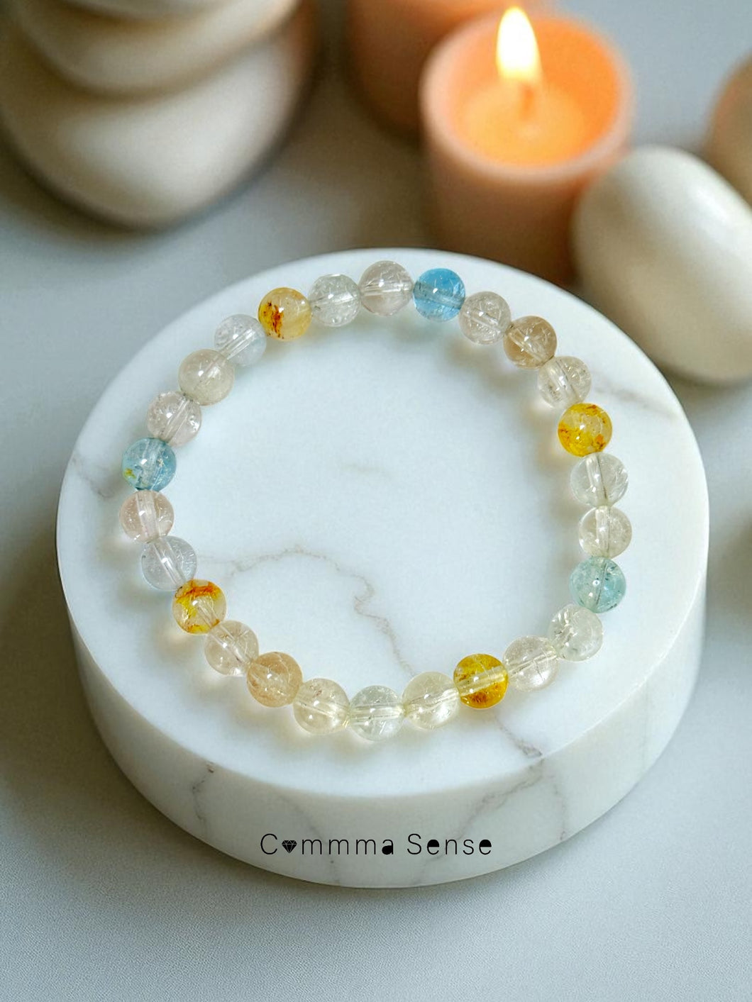 7mm 彩托帕石手鏈 Topaz Bracelet