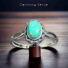 Load image into Gallery viewer, 綠松石銀戒指 Turquoise Ring
