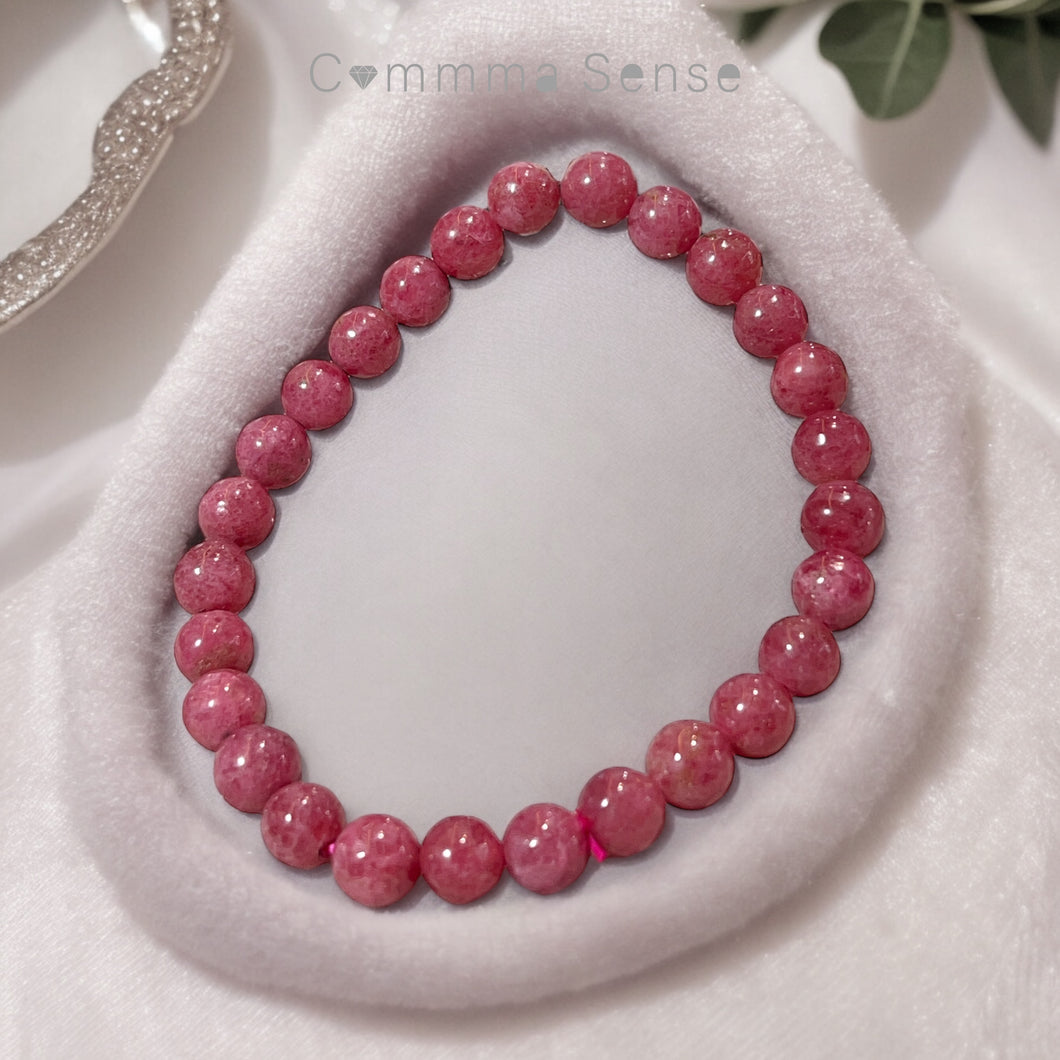 7mm 薔薇輝手鏈 Rhodonite Bracelet