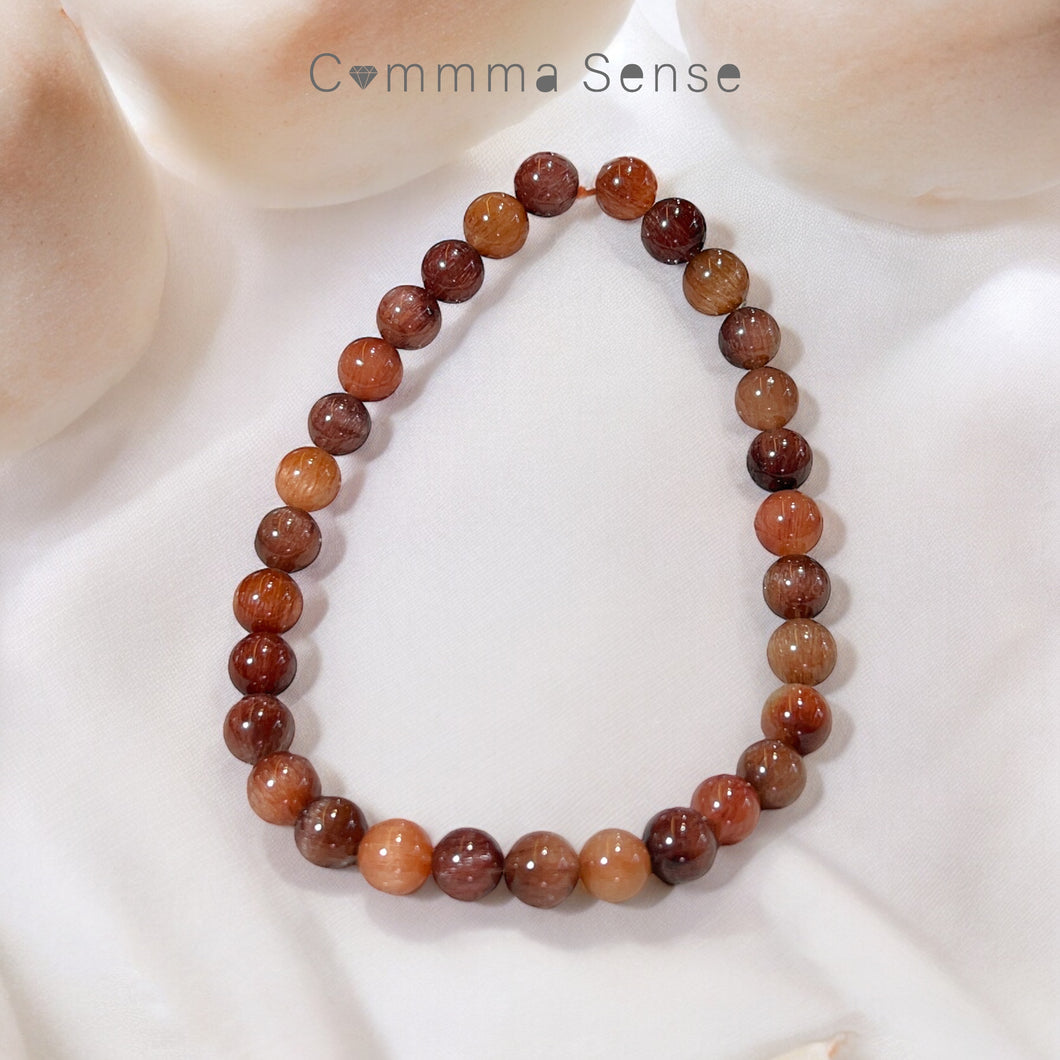 紅兔毛手鏈 Red Rutilated Quartz Bracelet