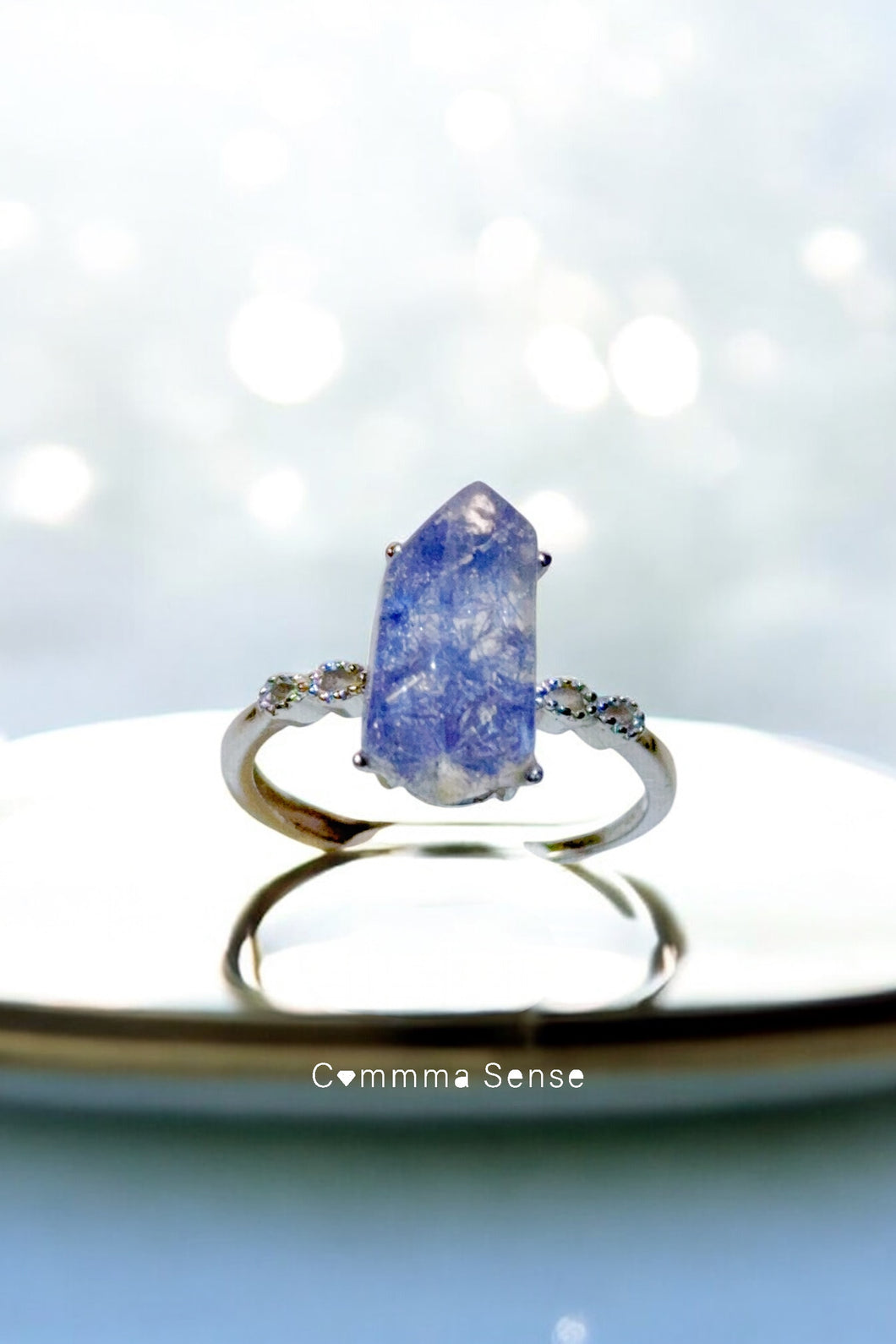 藍線石925銀戒指 Dumortierite  Ring