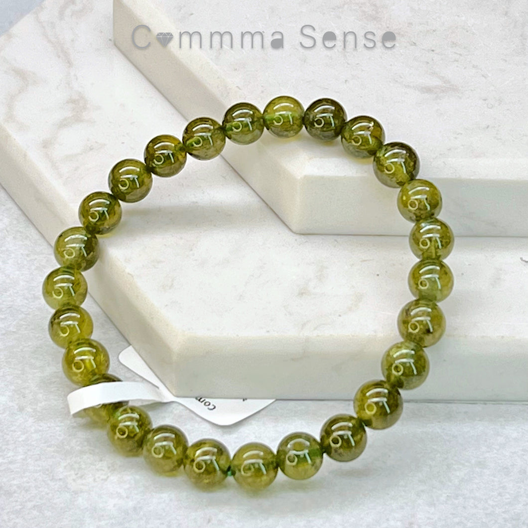 沙弗萊石/綠石榴手鏈Tsavorite Bracelet