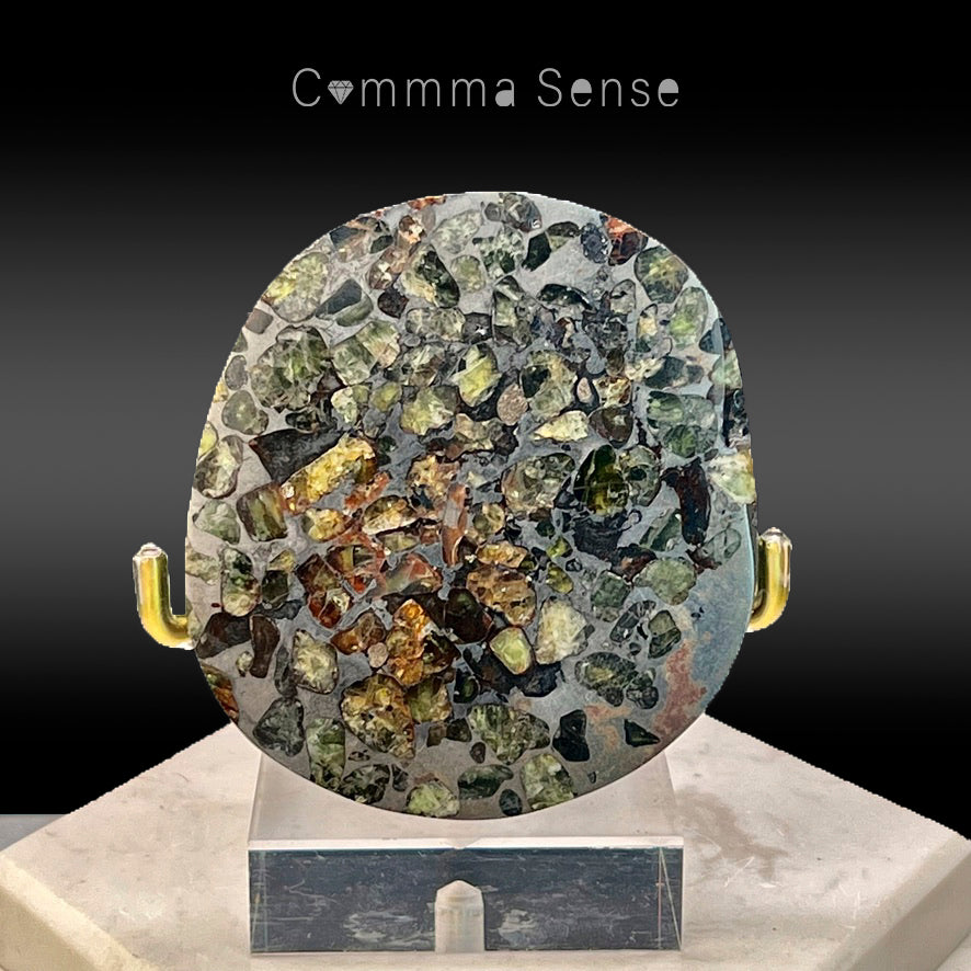 橄欖石隕石片 Pallasite Meteorite